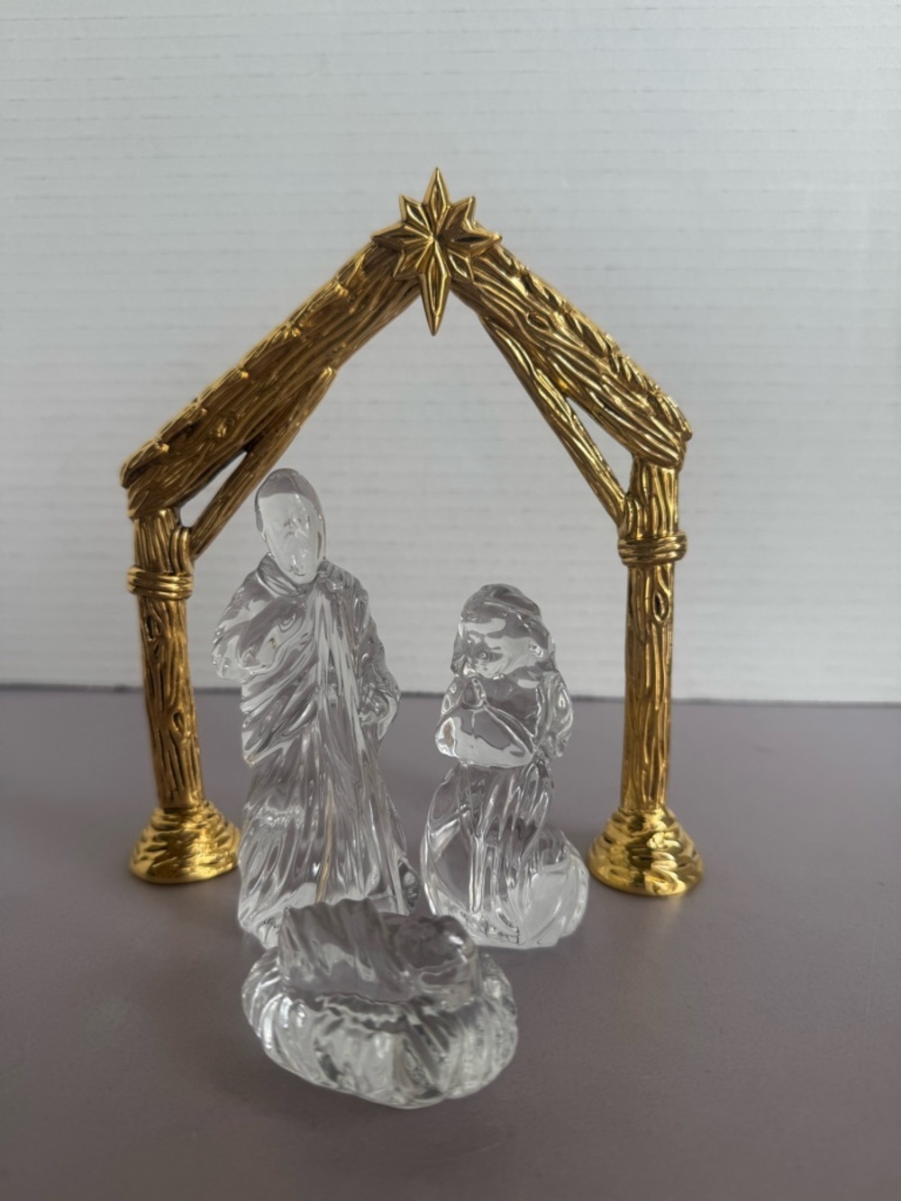 Gorham Christmas Nativity Manger 4 Piece